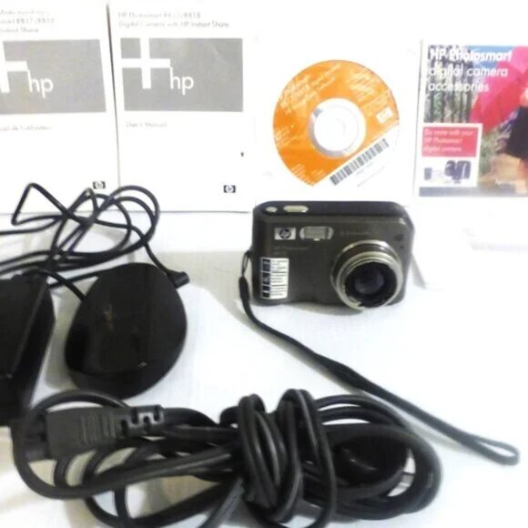 BK32bsm - HP Photosmart CAMERA R817/R818 COMPLETE Disc Battery Charger Manual - Picture 2 of 6